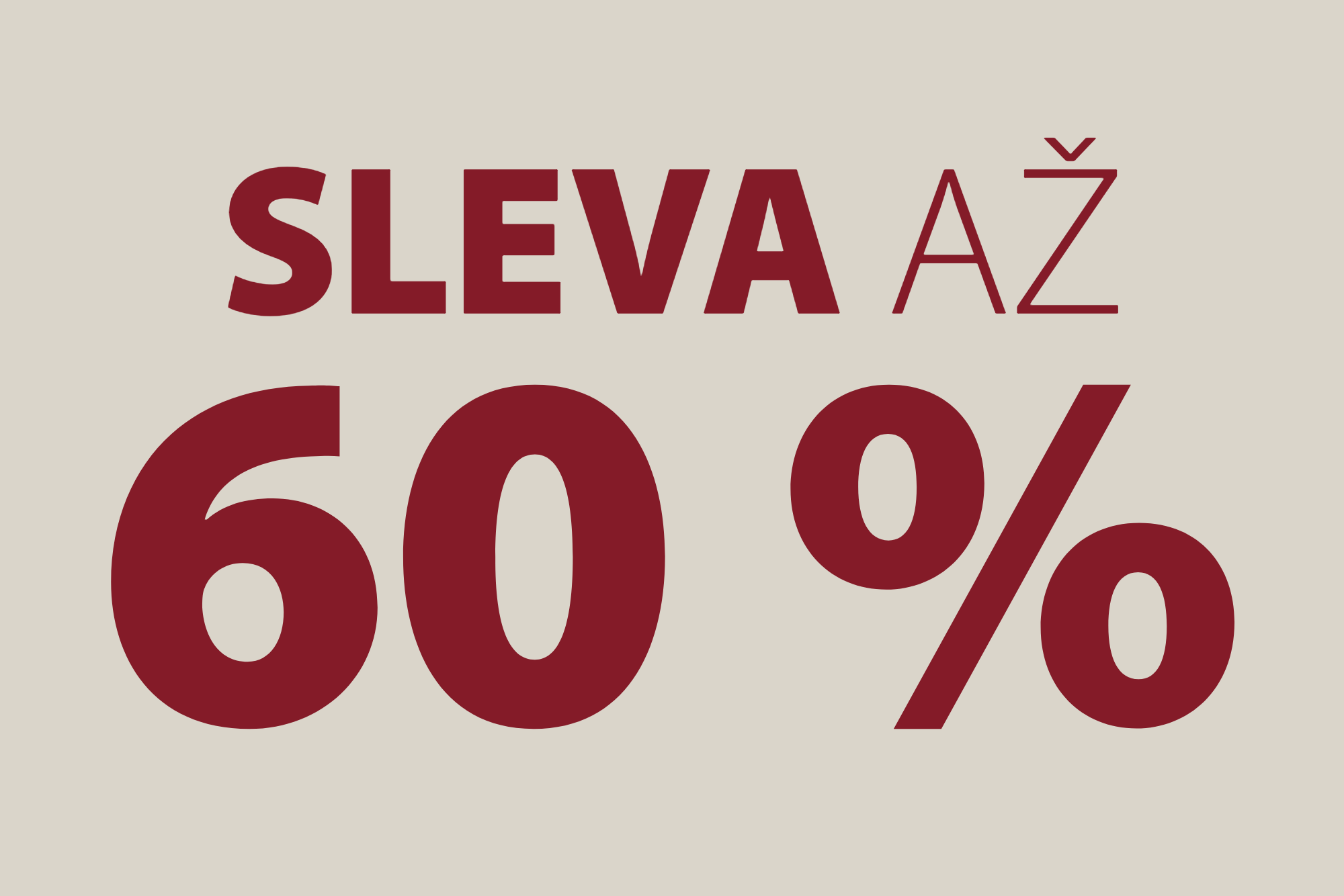 Sleva až 60 %