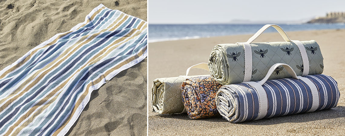 Plážová osuška a voděodolné piknikové deky