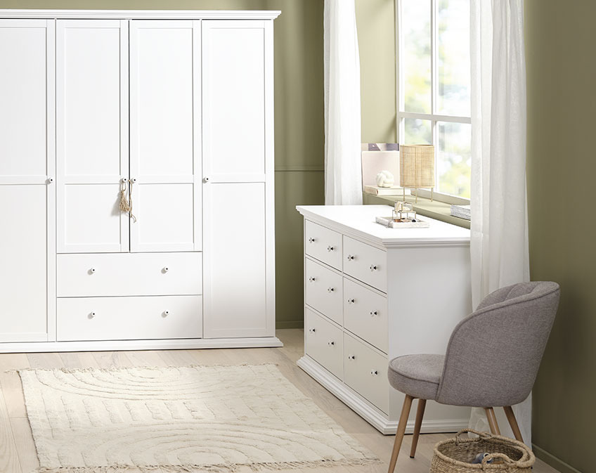 Large chest of drawers in hall