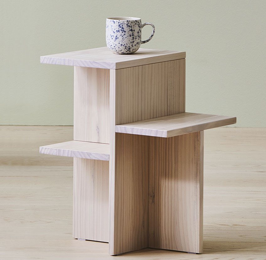 SOLLERUP wooden pedestal made from pine Wooden pedestal made from pine that also serves as an end table