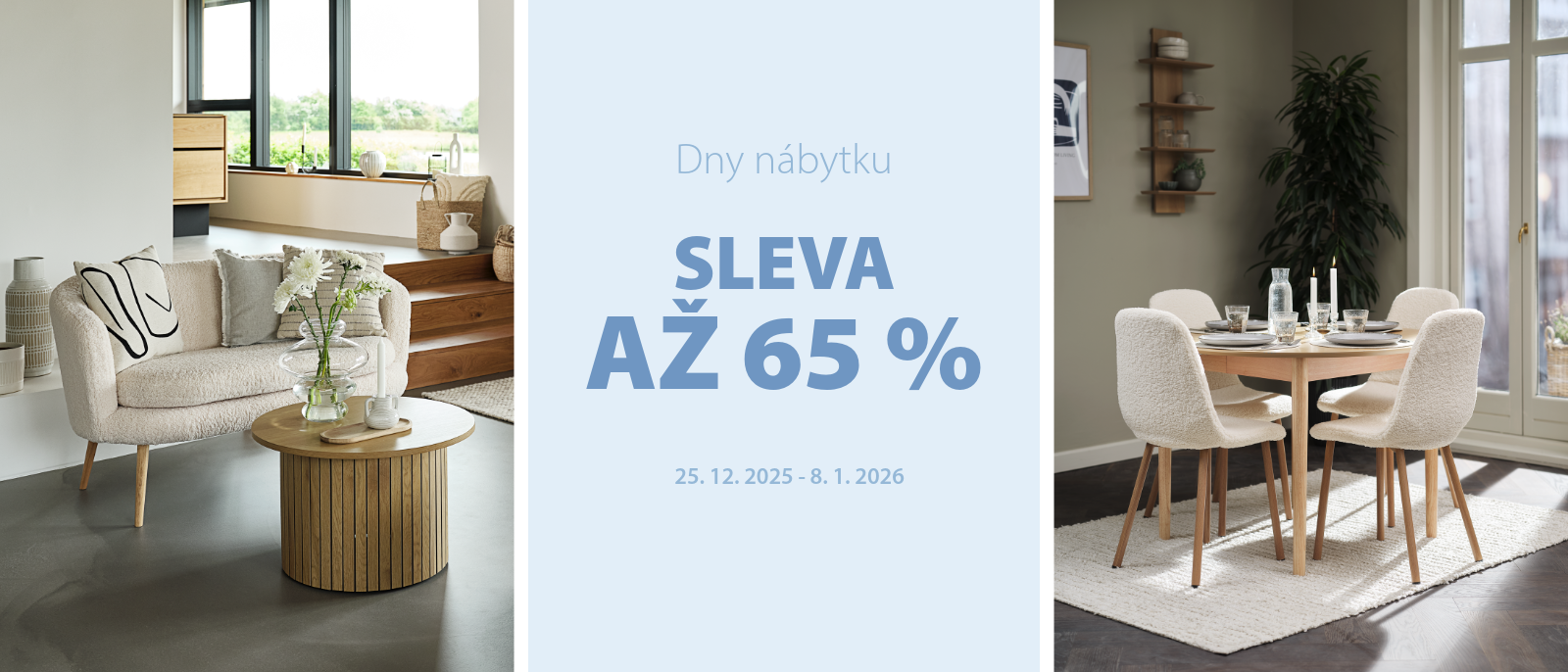 Dny nábytku - sleva až 65 %