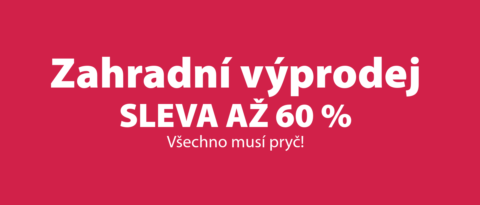 Zahradní výprodej