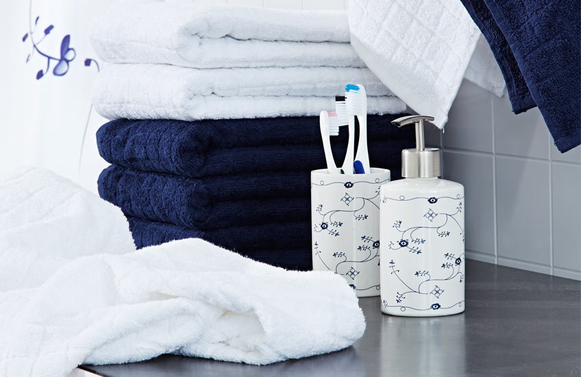 ručníky a koupelnové doplňky